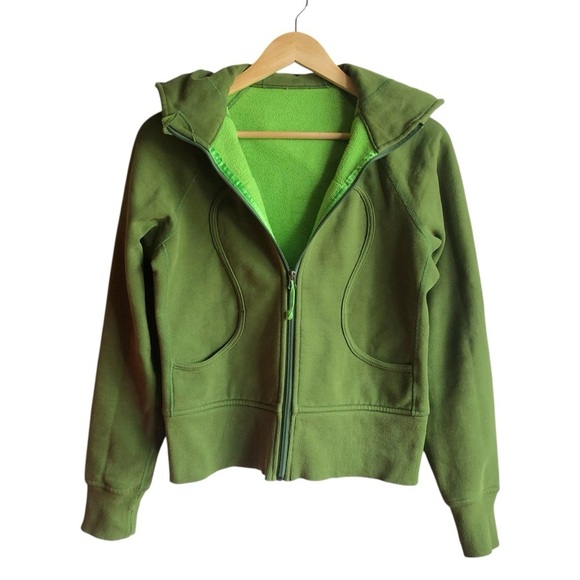 Lululemon Scuba Hoodie Size 8 Green - Picture 5 of 12